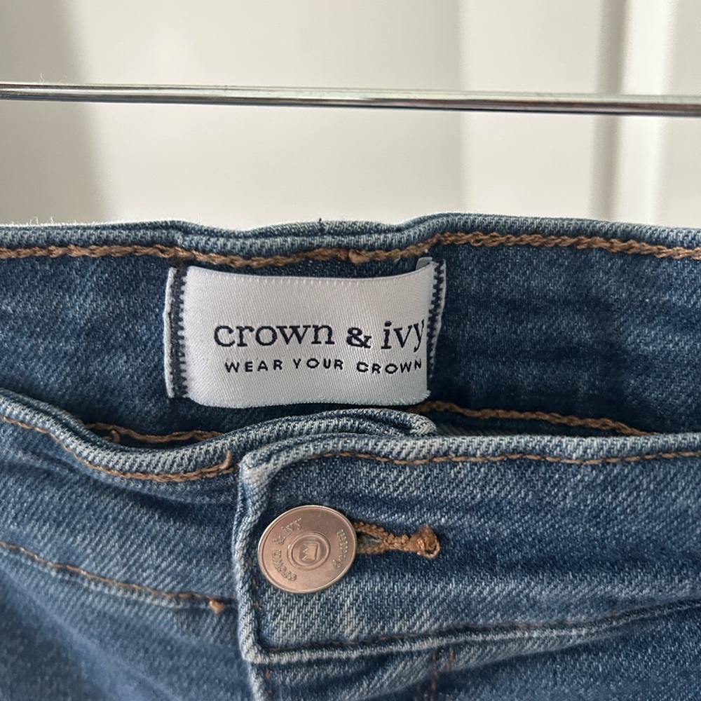 crown & ivy Dark Blue Bootcut Jeans - Picture 3 of 5